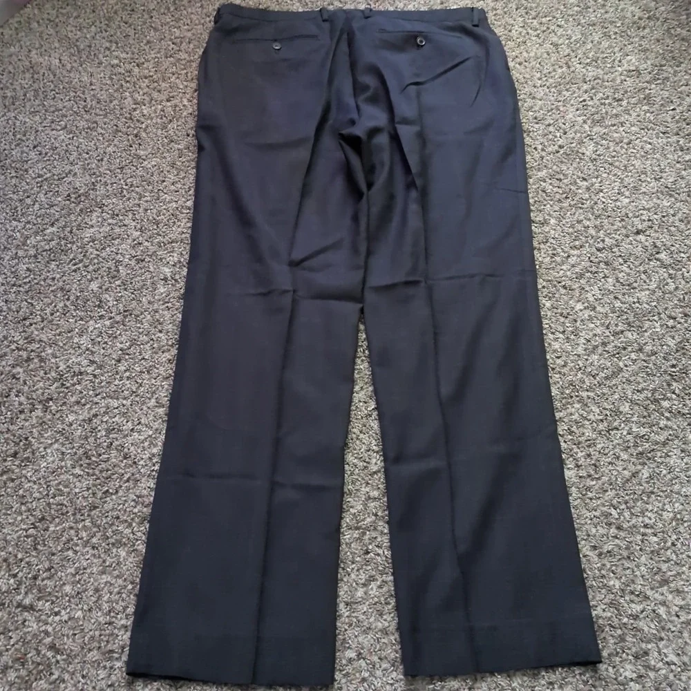 Banana Republic Modern Slim Fit Dress Pants Mens‎ 38x34 Blue Wool - Grid Pattern